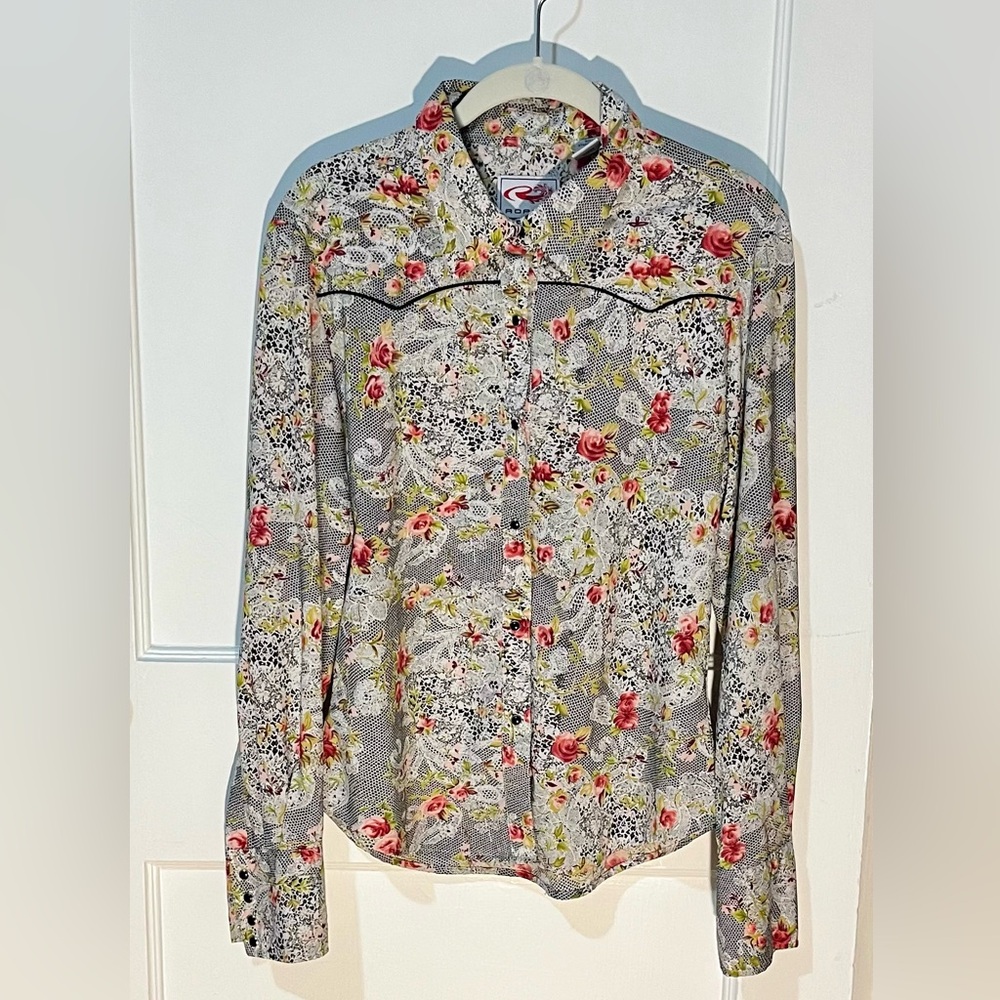 Roper Multicolor Floral Button-Up Shirt